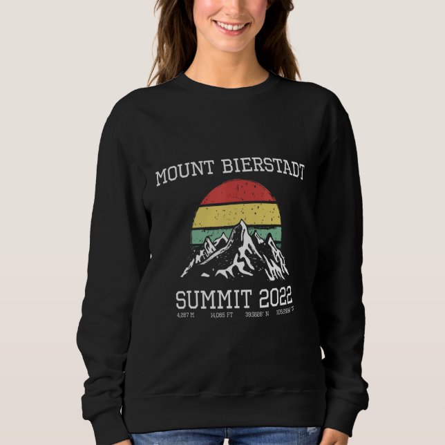 Climbed Mount Bierstadt Summit 2022 Hike Colorado  Sweatshirt (Front)