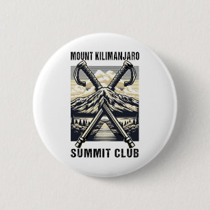 Climbed Mount Kilimanjaro Summit Club Hike Tanzani 6 Cm Round Badge