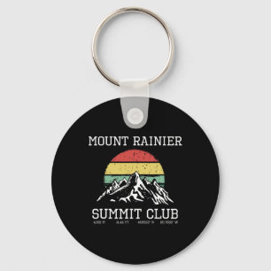 Climbed Mount Rainier Summit Club Hike Washington Key Ring