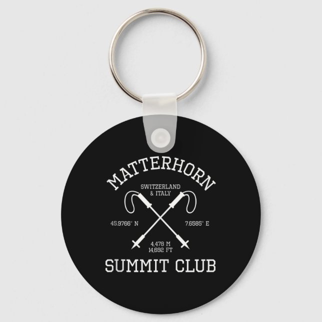 Climbed Problemhorn Summit Club Hike Switzerland I Key Ring (Front)