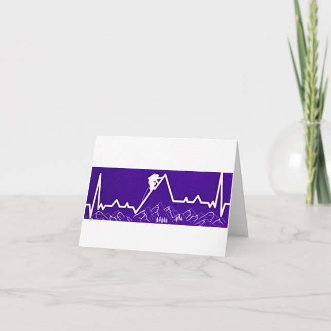 Climber At Heart Holiday Card (Front)