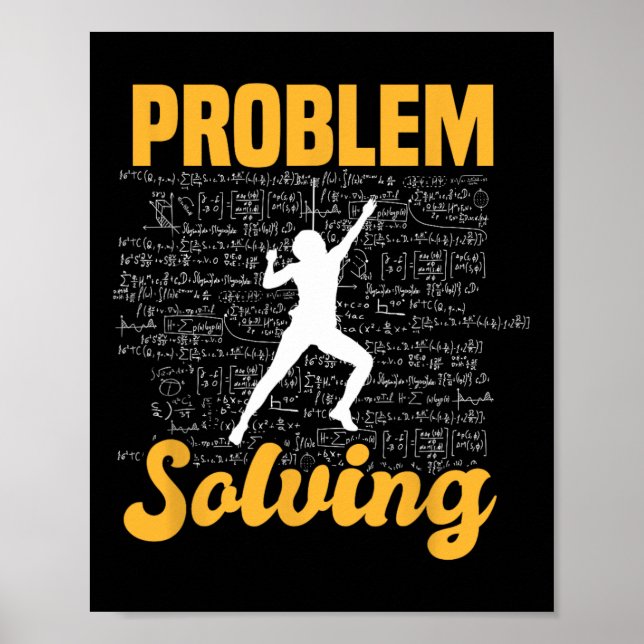 Climber Bouldering Problem Solving Climber Rock Cl Poster (Front)