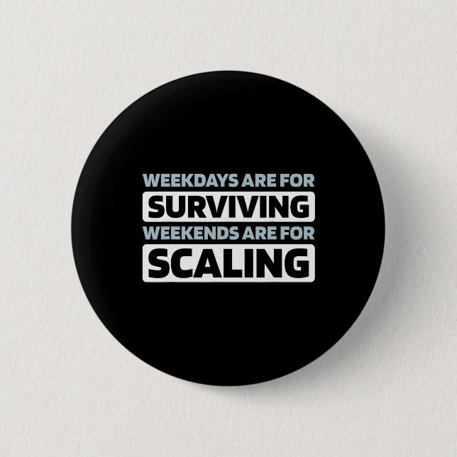 Climber Climb - Ice Climbing _2  6 Cm Round Badge (Front)