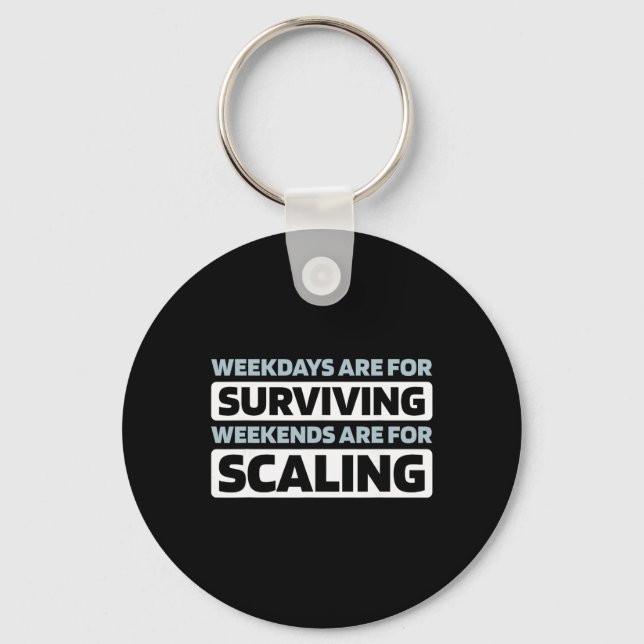 Climber Climb - Ice Climbing _2  Key Ring (Front)
