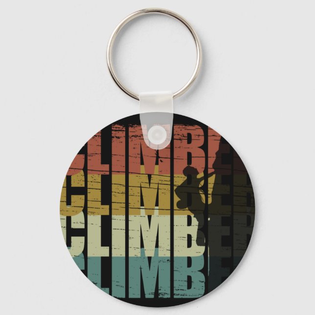 climber climbing lover key ring (Front)