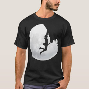 Climber Moon Mountain Climbing Rock Climbing 1 T-Shirt