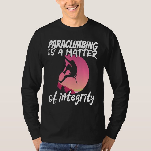 Climber Rock Climbing Matter of integrity Boulderi T-Shirt (Front)