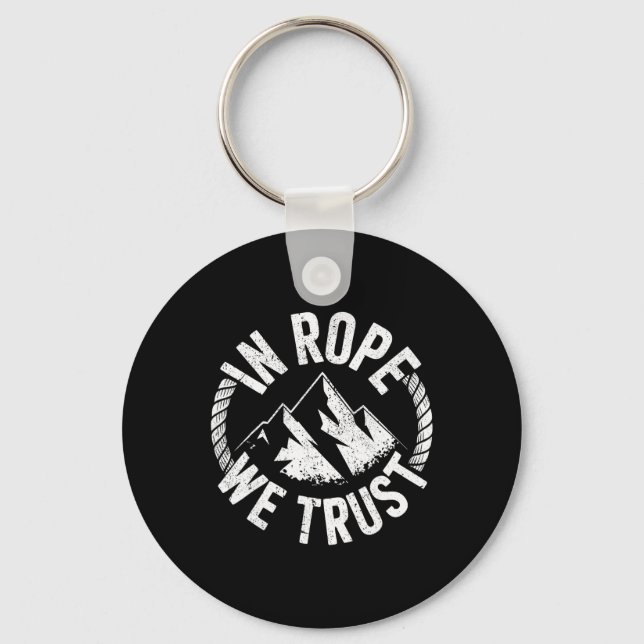 Climber Rope Mountain Climbing Gear Mountaineer  Key Ring (Front)