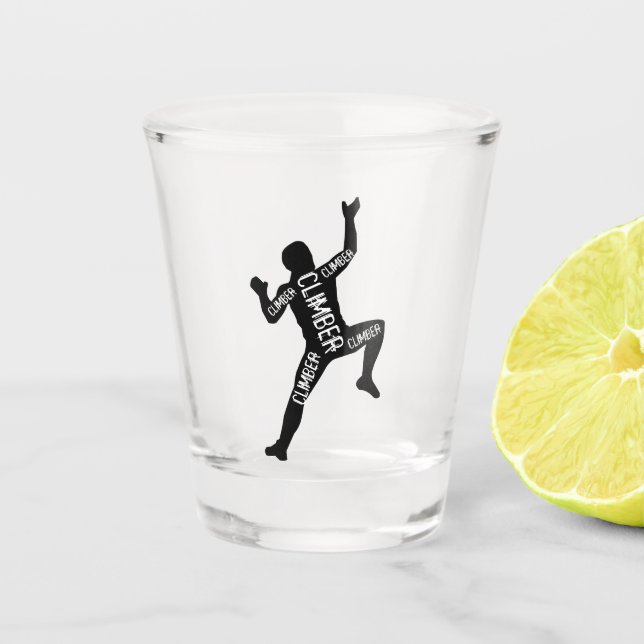 Climber Shot Glass (Front)