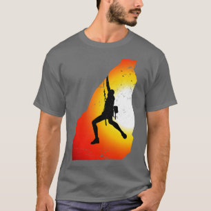 Climber Sunset Gift Rock Climbing T-Shirt