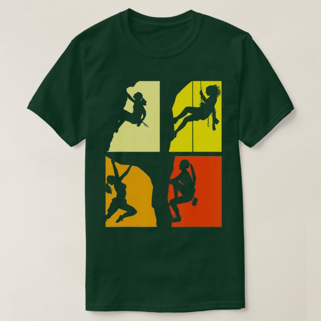 Climber Women Girls Kids Rock Climbing  T-Shirt (Design Front)