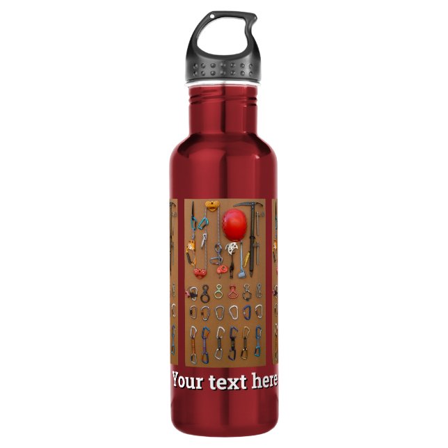 Climber's Equipment -- Mountain Climbing Gear 710 Ml Water Bottle (Front)