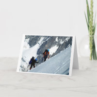 Climbers on Mont Blanc, France