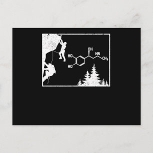 Climbing Adrenaline Chemical Formula Bouldering Postcard