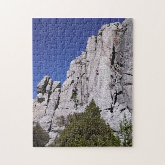 Climbing at the City of Rocks National Reserve Jigsaw Puzzle (Vertical)