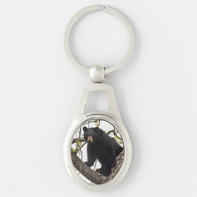 Climbing Black Bear Key Ring (Front)