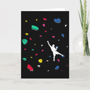 Climbing Boulder Wall Rock Climber Bouldering _2  Card