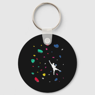 Climbing Boulder Wall Rock Climber Bouldering _2  Key Ring