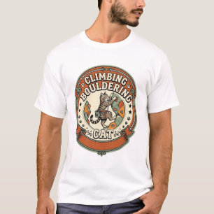 Climbing Bouldering Cat Climbing Bouldering Cat Vi T-Shirt