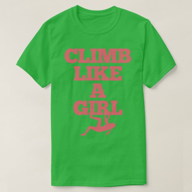 Climbing Bouldering Climber Climb T-Shirt (Design Front)