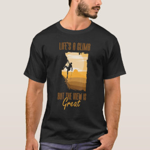 Climbing Bouldering Climber Mountain Climber Rock T-Shirt