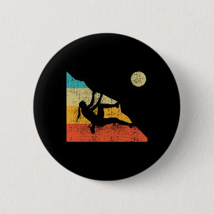 Climbing Bouldering Mountain Free Speed Girl Vinta 6 Cm Round Badge