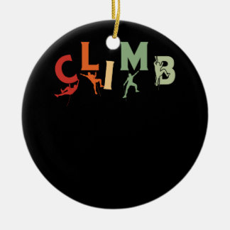 Climbing Bouldering Rock Climber Climbing Extreme Ceramic Tree Decoration