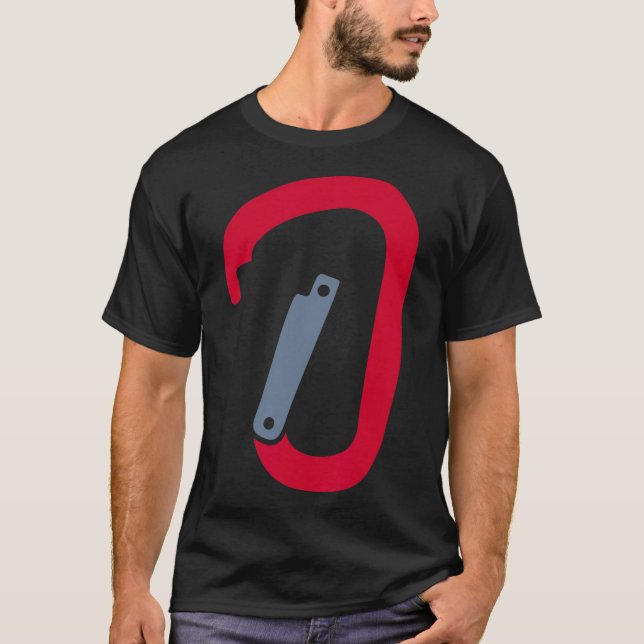 Climbing Carabiner  T-Shirt (Front)
