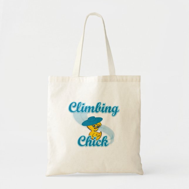 Climbing Chick #3 Tote Bag (Front)