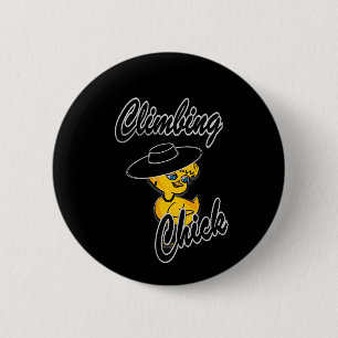 Climbing Chick #4 6 Cm Round Badge