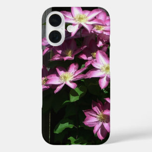 Climbing Clematis Purple Spring Flowers iPhone 16 Case