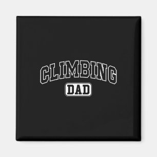 Climbing Dad Funny Athletic Lettering Fathers Day Magnet
