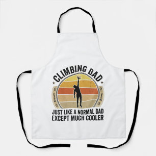 Climbing Dad Vintage Rock Climbing Shirt Design_1 Apron