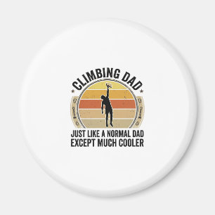 Climbing Dad Vintage Rock Climbing Shirt Design_1 Magnet