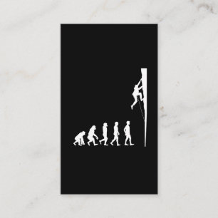 Climbing Evolution Climber Freeclimbing Adventurer Business Card