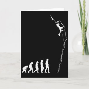 Climbing Evolution - Fun Bouldering Rock Climber Card