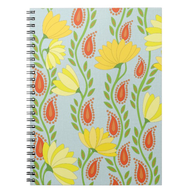 Climbing Flora Spiral Notebook (Front)