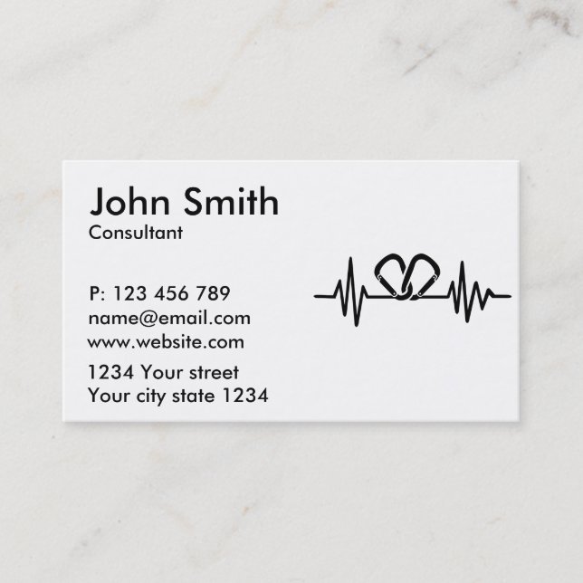 Climbing frequency business card (Front)