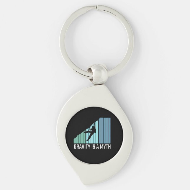 Climbing - Gravity Is a Myth Key Ring (Front)