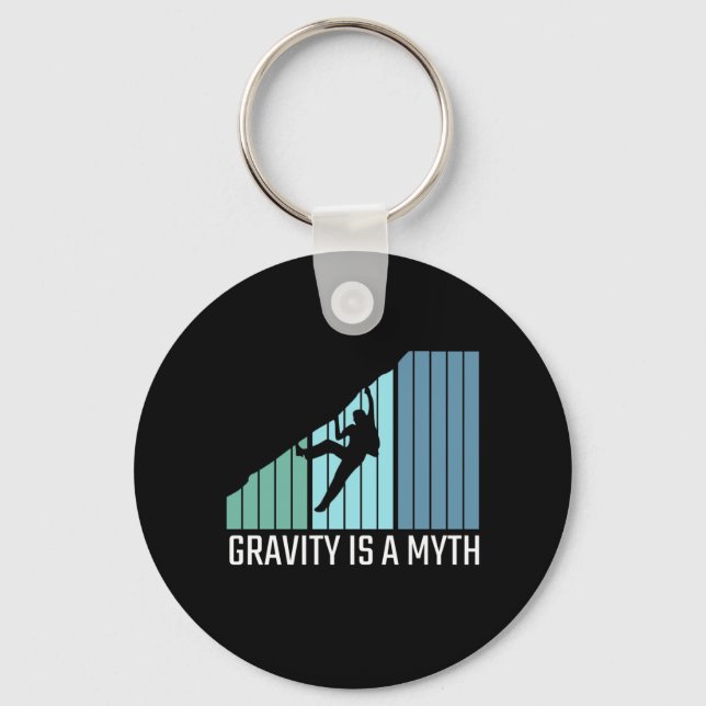 Climbing - Gravity Is a Myth Key Ring (Front)