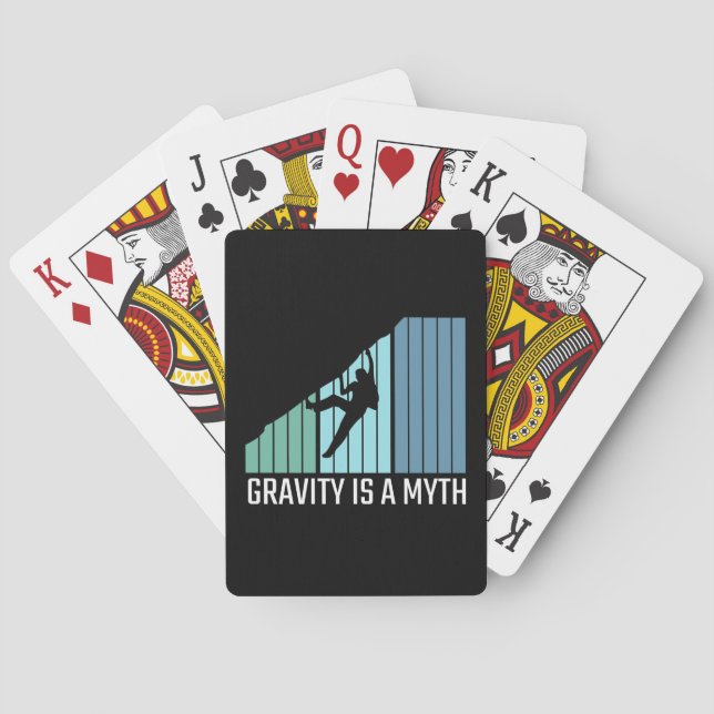 Climbing - Gravity Is a Myth Playing Cards (Back)