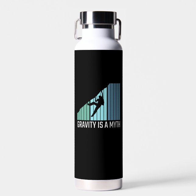 Climbing - Gravity Is a Myth Water Bottle (Front)