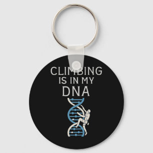 Climbing Is In My Dna Helix Graphic  Key Ring