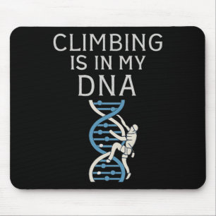 Climbing Is In My Dna Helix Graphic  Mouse Pad