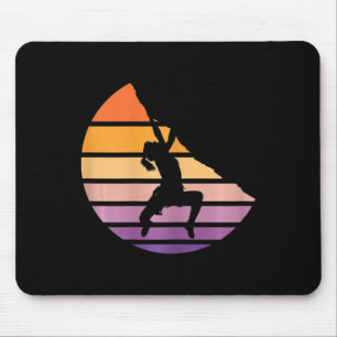 Climbing Lover Girl Rock Climbing Climb Like Girl Mouse Pad