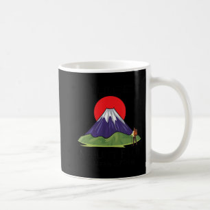 Climbing Mount Fuji Coffee Mug