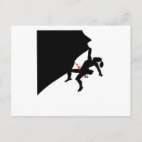 Climbing Mountain Girl Black Silhouette