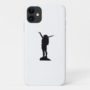 Climbing mountain girl silhouette Case-Mate iPhone case