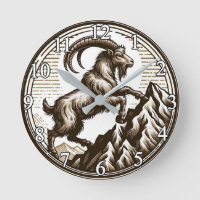 Climbing Mountain Goat Capricorn Birthday Zodiac