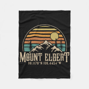 Climbing Mt. Elbert Colorado Mountain Mount Elbert Fleece Blanket